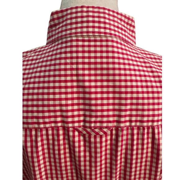 Brooks Brothers Red White Gingham Check Long Sleeve Button Down Shirt 6 EUC - Picture 5 of 10